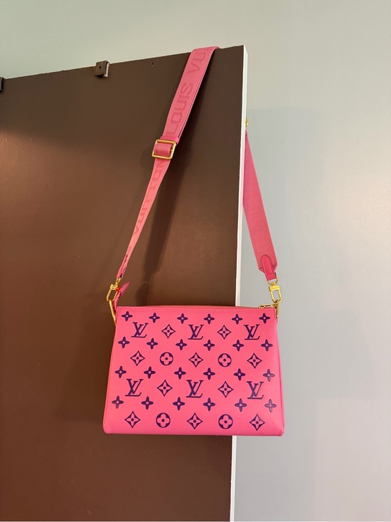 Generic Handbags - Pink and Purple Monogram Crossbody Bag